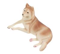 Milisten Figurine de Chien Husky Réaliste Plastique Modèle Décoratif Animal Éducatif pour Chambre Jardin Décoration de Scène Vivante