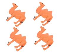 Milisten Figurine de Miniature 4Pcs Jouet pour Garçon et Filles Modèle Animal en PVC Décoration Bureau Ornements de Modèle Animal Éducation Sciences Naturelles