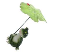 Milisten Figurine Grenouille Résine Décorative pour Aquarium et Jardin Statue Miniature Résistante Ornement de Table pour Terrarium et Décoration Extérieure Intérieure
