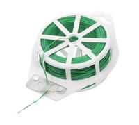 Milisten Fil de Jardin Vert avec Coupeur Attache Souple pour Plantes Réutilisable et Aux Intempéries Lien Multifonction pour Fixation de Plantes et Projets de Bricolage