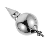 Milisten Flag Pole Top Stainless Steel Garden Flagpole Finial National Flagpole Ball Topper Weatherproof Outdoor Replacement Hardware for Office Government