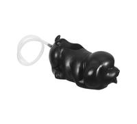 Milisten Fontaine Céramique Forme de Chien pour Aquarium et Jardin Décoration Poterie avec Circulation Eau Cascade Naturelle Support pour Plantes Système de Filtration Écologique