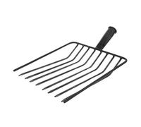 Milisten Forks d'engrais de Jardinage Petite Fourche de Jardin Accessoires pour Outils de désherbage Outil de relâchement du Sol de Jardinage Acier Black