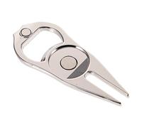 Milisten Fourche à Divots de Golf en Acier Inoxydable Marqueur de Balle Intégré, Outil de Réparation de Gazon Léger, Accessoire de Golf Portable pour Green et Practice