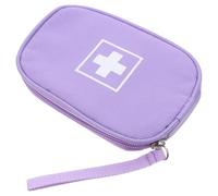 Milisten Fournitures Ménagères à Médecine Médical Pochette De Médecine Stockage De Médicaments Purple