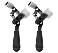 Milisten Freins pour Fauteuil Roulant Électrique 25 Mm en Alliage D'aluminium, Pièces de Rechange Mécaniques Leviers Autobloquants, Poignées Ergonomiques pour Contrôle Sécurisé et Mobilité