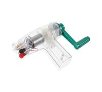 Milisten Générateur Manuel Portable à Manivelle pour Kit Scientifique Appareil Expérimentation Électrique Compact et Léger pour Démonstration Énergie Mécanique-électrique