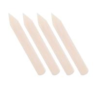 Milisten Grattoir à Os en Os Naturel 4 Pcs 15x2 Cm, Outil de Détachage Renforcé pour Vêtements Délicats, Prétraitement pour Nettoyage à Sec, Grattoir à Taches Tissu Professionnel