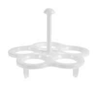 Milisten Grille à Œufs Vapeur Ronde 2 Pièces en Acier Inoxydable, Support Cuisson Œufs la Coque, Panier Vapeur pour Casserole Haute Température