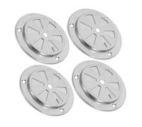 Milisten Grille D’aération En Acier Inoxydable Pour Barbecue - Ventilation Résistante à La Chaleur - Lot De 4 Pièces - Accessoire Pour Fumoir Et Four Extérieur - Optimisation Circulation D’air Cuisson