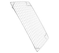 Milisten Grille de Cuisson pour Barbecue en Acier Inoxydable 28X18 CM avec Pieds 2 CM Filet de Cuisson Surrélevé pour Rôtissage au Feu de Bois Support Polyvalent Extérieur