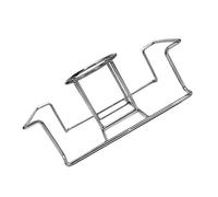 Milisten Grille De Rôtissage Pliable pour Poulet Et Dinde Support Barbecue en Acier Inoxydable Grillades en Extérieur Compatible Canettes De Bière Facile à Nettoyer Et Réutiliser