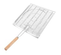 Milisten Grille-Pain Pliable en Acier pour Barbecue Camping, Support Perforé pour Tortillas Et Maïs, Plateau Cuisson sur Grille De Table Multifonction, Résistant sans Revêtement, Usage Extérieur