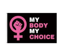 Milisten Guirlande Drapeau Mon Corps Mon Choix Pour Droit à Avortement Décoration De Manifestation Légère Et Facile à Transporter