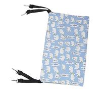 Milisten Hamac Double Face pour Chat Lit Suspendu pour Animaux De Compagnie Lit Balançoire Portable pour Animaux Toile Respirante Lit De Couchage pour Petits Animaux Ours L