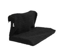 Milisten Hamac pour Chat Douillette Lit Suspendu Chauffant Fleece Coussin Confortable pour Animaux Lit Radiateur Noir Installation Facile pour Hiver