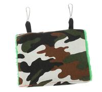 Milisten Hamac Suspendu pour Oiseaux Nid Hiver Douillet Peluche pour Perruches Et Perroquets Confort Optimal pour Cage Camouflage Modèle