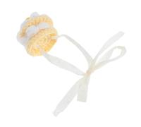 Milisten Handmade Crochet Doll Hat Set Mini Knitted Cake Cap for Plush Toys Elegant Doll Tea Party Accessories for Festive Play