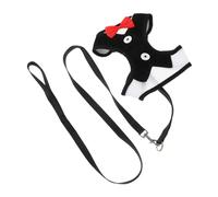 Milisten Harnais de Traction pour Chien et Chat avec Laisse Longue Kit de Promenade Respirant et Sécurisé pour Chiens Moyens et Petits Confortable et Contrôle Design Noir