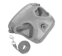 Milisten Harnais Et Laisse Réglables pour Chat Et Petit Chien Gilet Anti-Fugue avec Bande Réfléchissante pour Promenade Sécurisée Léger Et Confortable