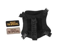 Milisten Harnais Tactique pour Chat avec Laisse Et Gilet Anti-Fugue Réglables pour Balades Et Entraînement des Petits Animaux Noir