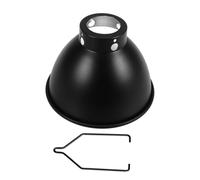 Milisten Heat Lamp Shade High Temperature Resistant Metal Cover With Hook For Reptile Terrariums Easy Installation Wide Illumination Heat Lamp For Pets