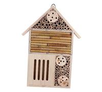 Milisten Hôtel à Insectes Bois Naturel pour Coccinelles Abeilles Et Abri Décoratif De Jardin pour Attirer Les Pollinisateurs