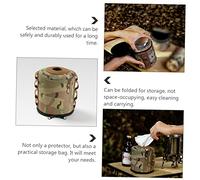Milisten Housse de Protection pour Bouteille de Gaz Camouflage de Rangement pour Camping Étui Isolant et Durable pour Bonbonne de Carburant