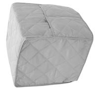 Milisten Housse de Protection pour Machine à Café Électrique, Tissu Isolant en Coton, Adaptée aux Petits Appareils Cuisine, Protège Traces de Graisse, Gris Clair