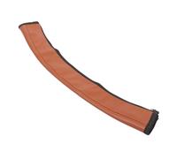 Milisten Housse Poussette Cuir PU avec Manchette Poignée de Remplacement Poussette Protection Confortable et Pliable Marron