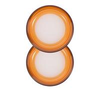 Milisten Humidificateur à Doigts Accessoire de Bureau Multifonctionnel en Éponge Ronde Plastique Orange 2pcs Améliorant L'efficacité au Travail en Institution pour Documents et Papiers