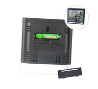 Milisten Hygromètre Hygromètre Horloge Numérique Hygrothermographe Numérique Moniteur D& Humidité Et De Température Blanc