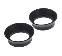 Milisten Œilletons en Caoutchouc pour Microscope Binoculaire, Protection et Remplaçable, Accessoires pour Observations en Laboratoire Extérieur, Lot de 2 Pièces Noirs