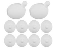 Milisten Inserts à Bulles en Silicone Blanc à Presser, Accessoire Bricolage, Lot de 10 Pièces, Jouets Anti-Stress pour Garçon et Filles, Création de Bulles à Presser