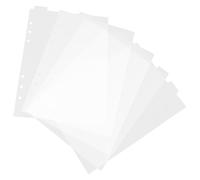 Milisten Intercalaires à Onglets Détachables A5 en Pvc Transparent, Séparateurs de Classeur 6 Trous pour Cahiers et Agendas, Page D'onglet du Bloc-notes, Séparateurs Index pour