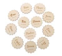 Milisten Jeu De Cartes Étapes Mensuelles Garçon Fille Disque Bois Pour Annonce Naissance Cartes De Croissance Pour Tout