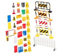 Milisten Jeu de Panneaux de Signalisation Miniatures Éducatif pour Garçon Fille Modèles de Routes Plastique Stables pour Apprentissage Sécurité Routière Garçon Fille Ans