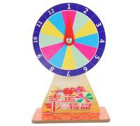 Milisten Jeu de Roue Fortune Compact avec Support et Pointeur Roue Tournante et Lisse pour Fêtes Animations Tirages Au Sort et Jeux de Hasard