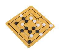Milisten Jeu de Société Portable Nine Mens Morris Multifonction Plateau Pratique pour Famille et Voyage Développement Stratégique et Divertissement à