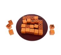 Milisten Jeu de Stratégie Bois Ox Push Plateau Tactique Géométrique Portable Jeu de Société Familial pour Plage Jardin et Loisirs Plein Air