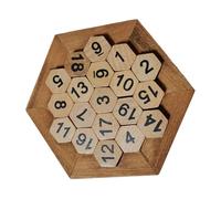 Milisten Jeu Éducatif Puzzle Chiffres Bois pour Garçon Fille Aide Précoce Apprentissage Développement Créativité et Résolution Problèmes et Sûr