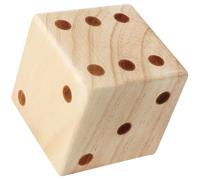 Milisten Jeux de Dés Bois Massif pour Garçon Fille Accessoire Éducatif pour Parties et Jeux de Société Ludiques Bois Naturel
