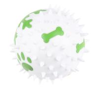 Milisten Jouet Ballon Sonore pour Chien Jouet Éducatif Et avec Design Adorable Blanc Et Vert Réduit Ennui Comportement Destructeur