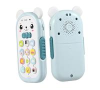 Milisten Jouet de Téléphone Musical pour Bébé Téléphone Portable en Silicone avec Lumières et Sons Jouet Éducatif pour Garçon et Filles de 6 à 12 Mois Facile à Saisir Développement Précoce