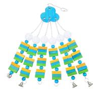 Milisten Jouet Interactif pour Perroquet, Jouet À Mâcher pour Oiseaux, Accessoires pour Cage À Oiseaux pour Une Utilisation Intérieure Et Extérieure, Jouet Coloré À Suspendre pour