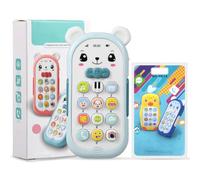 Milisten Jouet Musical Téléphone Bébé 6-12 Mois Jouet Éducatif avec Lumières et Musique Téléphone Portable pour Tout-Petits Développement Cognitif et Visuel Anniversaire