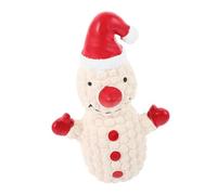 Milisten Jouets en Latex pour Animaux De Compagnie Jouets à Mâcher pour Chiots Chiens Dentifrice pour Chien pour Chien Froissé Bonhomme De Neige Chiens Noël Émulsion