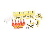 Milisten Jouets Panneaux Routiers pour Garçon Fille Modèles De Barrières Et Panneaux De Signalisation De Simulation Aides Pédagogiques Scolaires