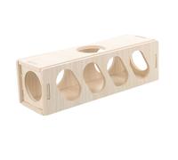 Milisten Jouets pour cachette Peaux de Hamster Maison Tunnel pour Hamster Tunnel de cobaye Tunnels Cochon d'Inde pour Petits Animaux Tunnel en Bois