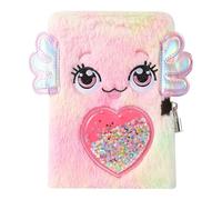 Milisten Journal intime en peluche avec cadenas pour filles, joli carnet secret moelleux pour écrire et dessiner, fête d'anniversaire kawaii